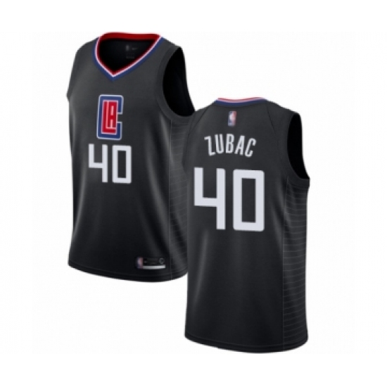 Youth Los Angeles Clippers #40 Ivica Zubac Swingman Black Basketball Jersey Statement Edition