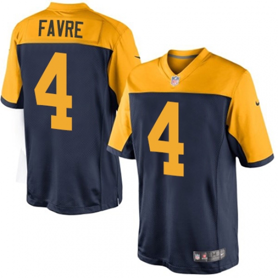 Men's Nike Green Bay Packers #4 Brett Favre Limited Navy Blue Alternate NFL Jersey - Ujersey