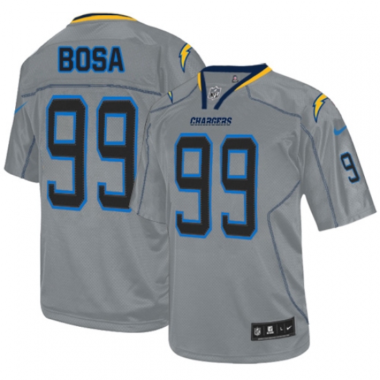 Men's Nike Los Angeles Chargers #99 Joey Bosa Elite Lights Out Grey NFL Jersey - Ujersey