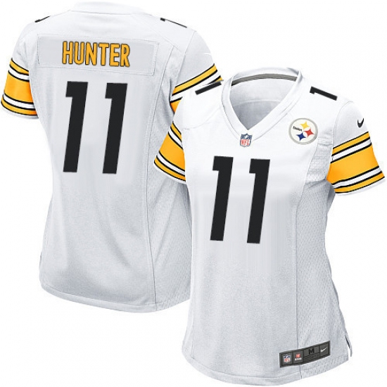 Women's Nike Pittsburgh Steelers #11 Justin Hunter Game White NFL Jersey - Ujersey