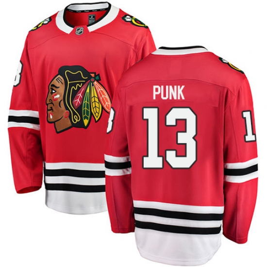 Youth Chicago Blackhawks #13 CM Punk Fanatics Branded Red Home Breakaway NHL Jersey - Ujersey