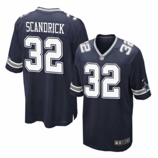 Men's Nike Dallas Cowboys #32 Orlando Scandrick Game Navy Blue Team Color NFL Jersey - Ujersey