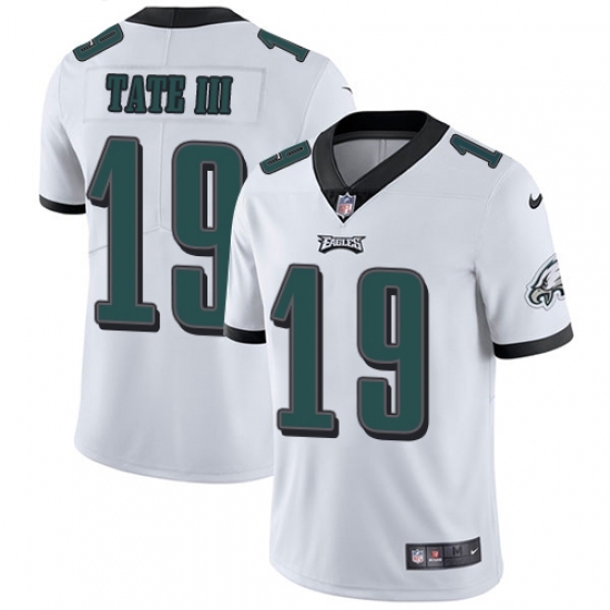 Youth Nike Philadelphia Eagles #19 Golden Tate III White Vapor Untouchable Limited Player NFL Jersey - Ujersey