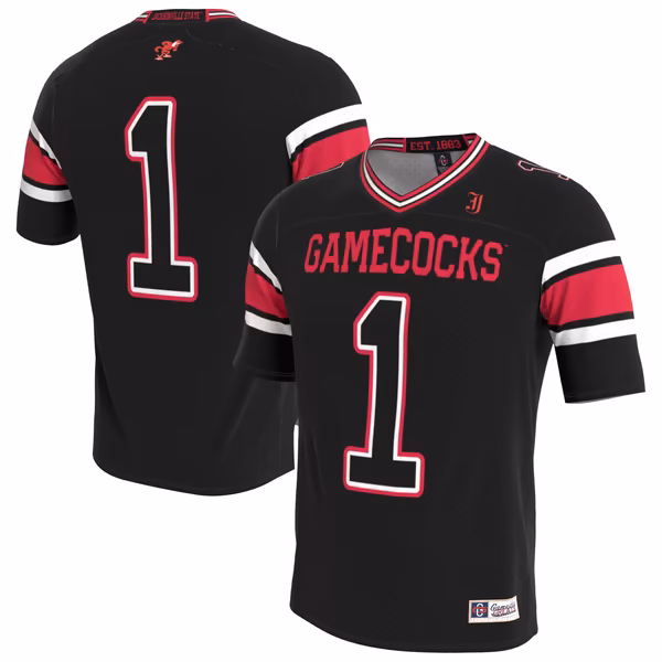 Youth GameDay Greats Jacksonville State Gamecocks Lightweight Collegiate Football Blackout Fashion Jersey - SUjersey01