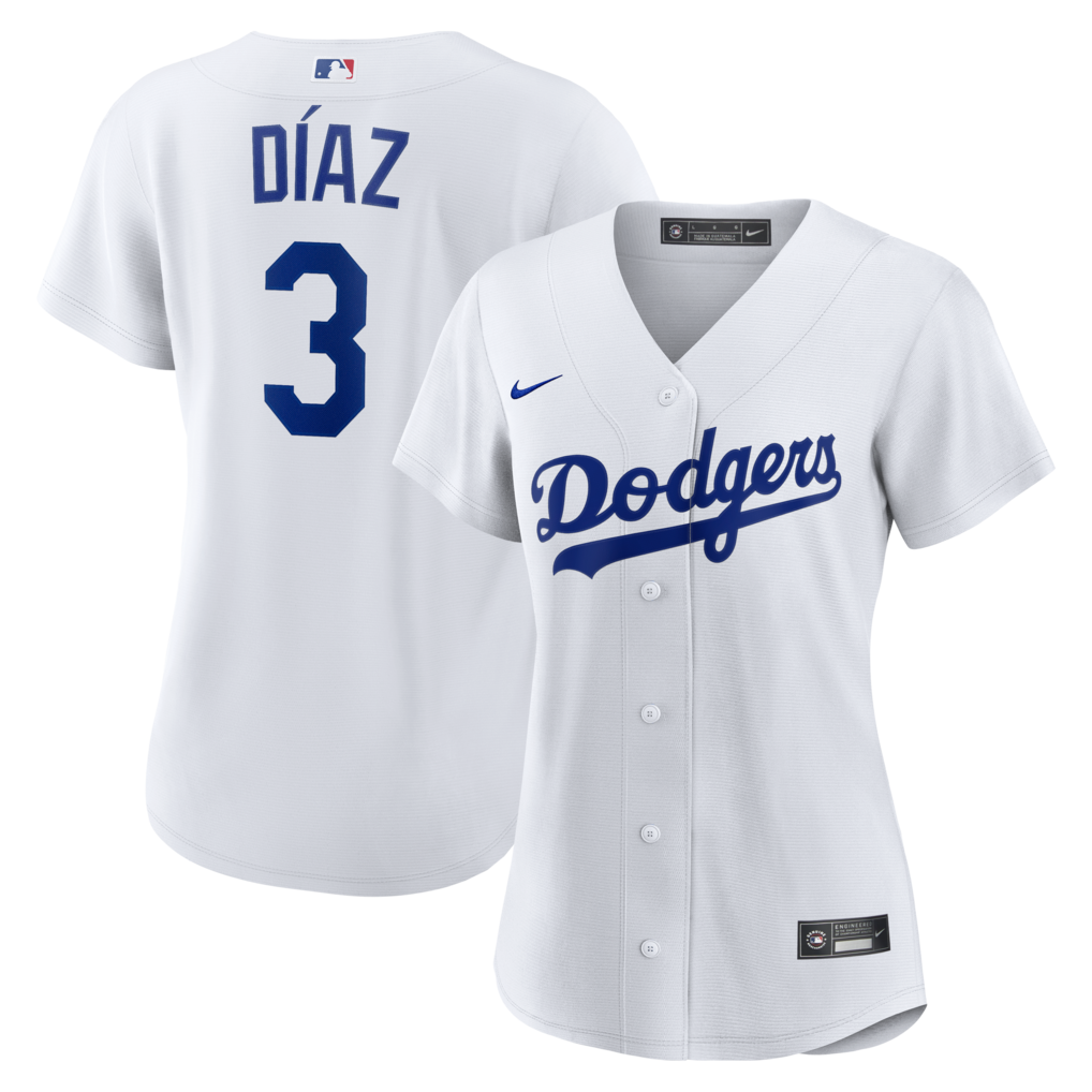 Women's Los Angeles Dodgers Edwin Díaz Nike White Home Replica Jersey - Ujersey
