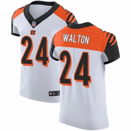 Men's Nike Cincinnati Bengals #24 Mark Walton White Vapor Untouchable Elite Player NFL Jersey - Ujersey