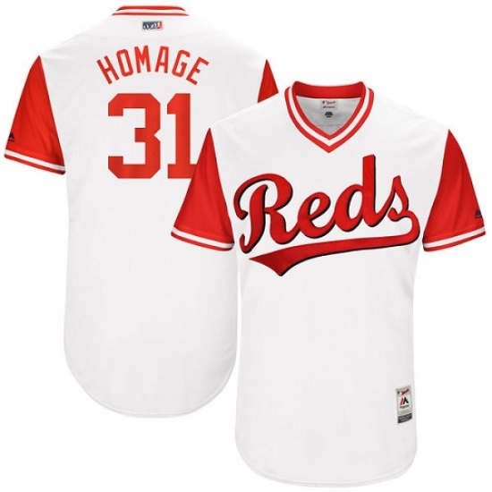Men's Majestic Cincinnati Reds #31 Drew Storen 