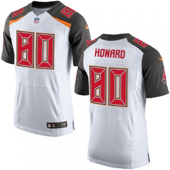 Men's Nike Tampa Bay Buccaneers #80 O. J. Howard Elite White NFL Jersey - Ujersey
