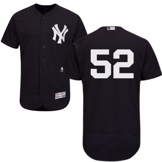 Men's Majestic New York Yankees #52 C.C. Sabathia Navy Blue Alternate Flex Base Authentic Collection MLB Jersey - Ujersey