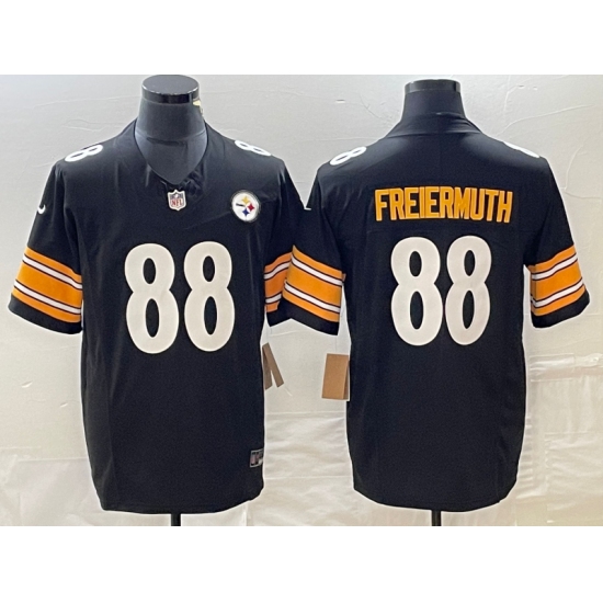 Men's Nike Pittsburgh Steelers #88 Pat Freiermuth Black 2023 F.U.S.E. Vapor Untouchable Limited Stitched Jersey - Ujersey