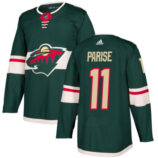 Youth Adidas Minnesota Wild #11 Zach Parise Premier Green Home NHL Jersey - Ujersey