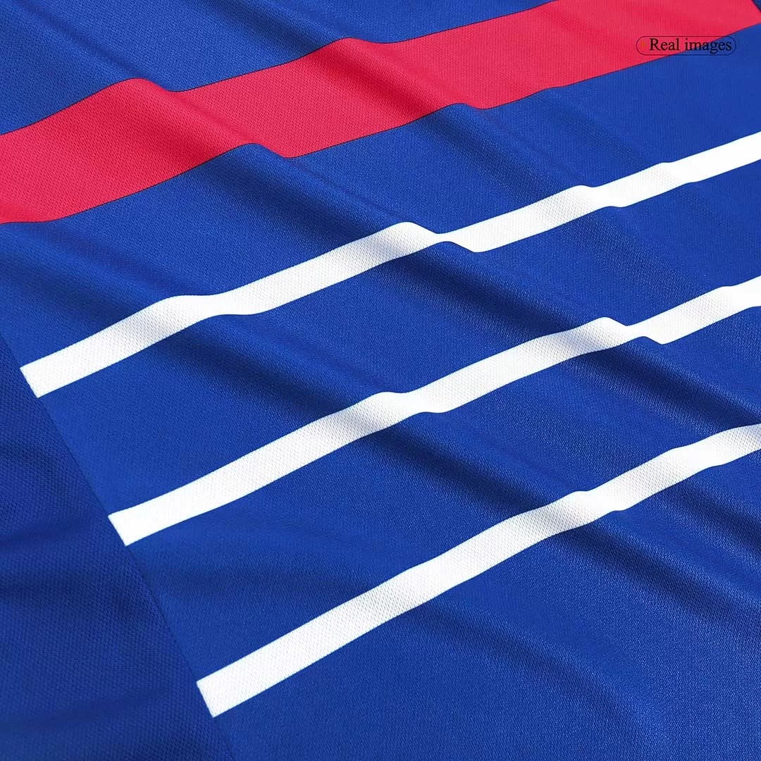 France Retro Soccer Jersey Home Custom Shirt 1998 - Ujersey