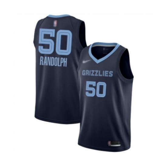 Women's Memphis Grizzlies #50 Zach Randolph Swingman Navy Blue Finished Basketball Jersey - Icon Edition - Ujersey