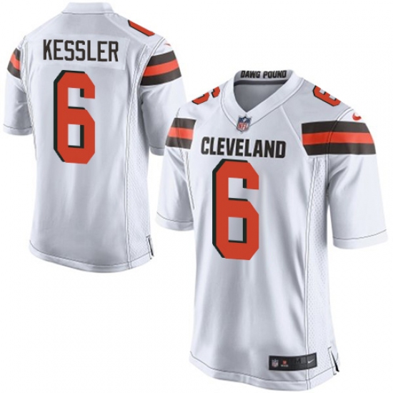 Men's Nike Cleveland Browns #6 Cody Kessler Game White NFL Jersey - Ujersey