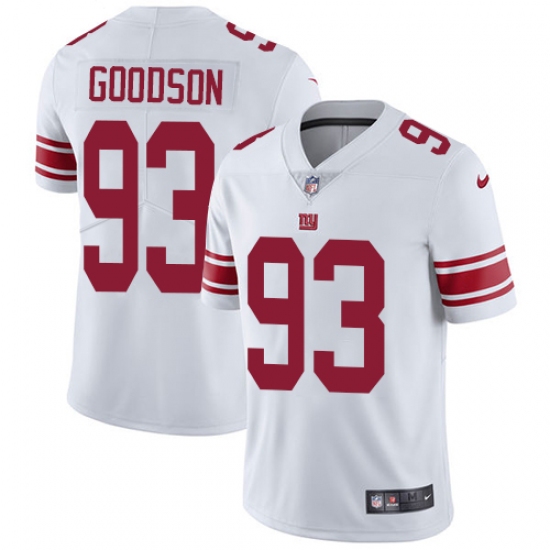 Youth Nike New York Giants #93 B.J. Goodson White Vapor Untouchable Limited Player NFL Jersey - Ujersey