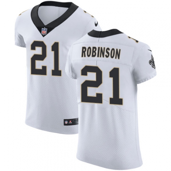 Men's Nike New Orleans Saints #21 Patrick Robinson White Vapor Untouchable Elite Player NFL Jersey - Ujersey