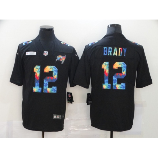 Men's Tampa Bay Buccaneers #12 Tom Brady Rainbow Version Nike Limited Jersey - Ujersey