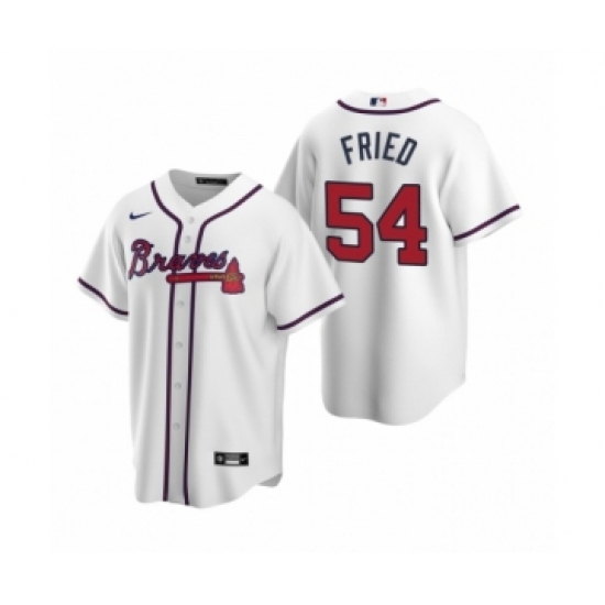 Youth Atlanta Braves #54 Max Fried Nike White 2020 Replica Home Jersey - Ujersey