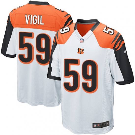 Men's Nike Cincinnati Bengals #59 Nick Vigil Game White NFL Jersey - Ujersey