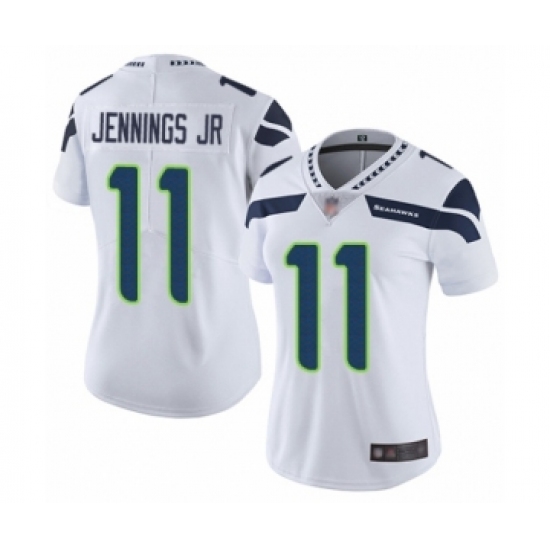 Women's Seattle Seahawks #11 Gary Jennings Jr. White Vapor Untouchable Limited Player Football Jersey - Ujersey