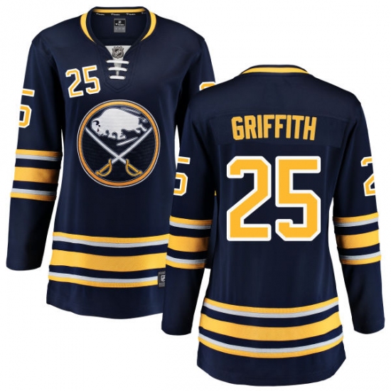Women's Buffalo Sabres #25 Seth Griffith Fanatics Branded Navy Blue Home Breakaway NHL Jersey - Ujersey