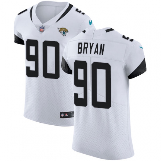 Men's Nike Jacksonville Jaguars #90 Taven Bryan White Vapor Untouchable Elite Player NFL Jersey - Ujersey