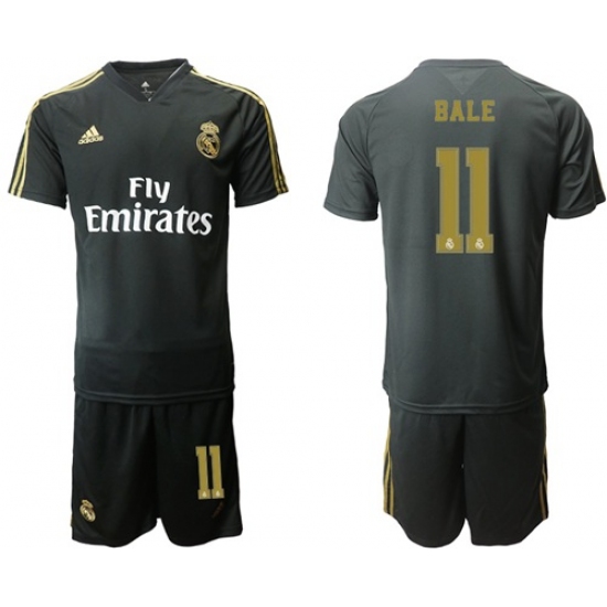 Real Madrid #11 Bale Black Training Soccer Club Jersey