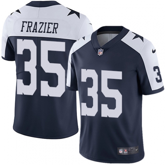 Youth Nike Dallas Cowboys #35 Kavon Frazier Navy Blue Throwback Alternate Vapor Untouchable Limited Player NFL Jersey - Ujersey