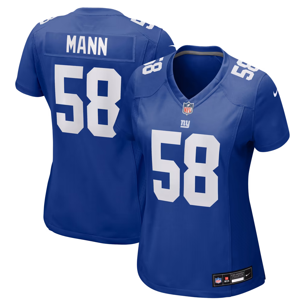 Women's New York Giants Ben Mann Nike Royal Team Game Jersey - Ujersey