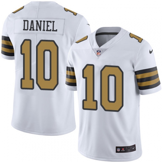 Youth Nike New Orleans Saints #10 Chase Daniel Limited White Rush Vapor Untouchable NFL Jersey - Ujersey