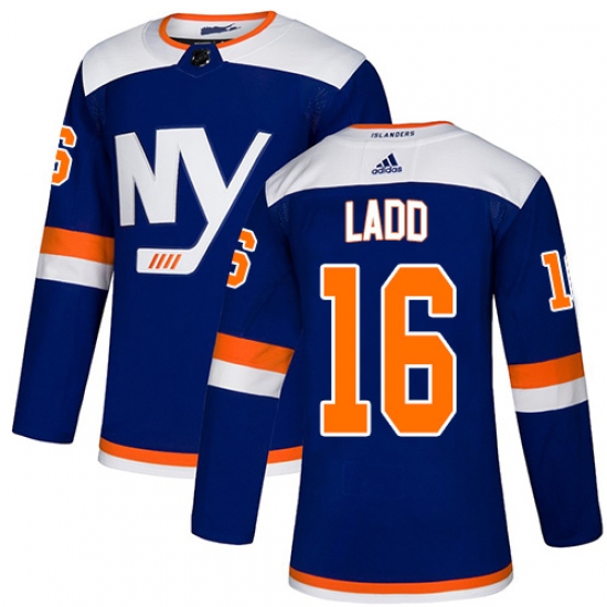 Youth Adidas New York Islanders #16 Andrew Ladd Premier Blue Alternate NHL Jersey - Ujersey