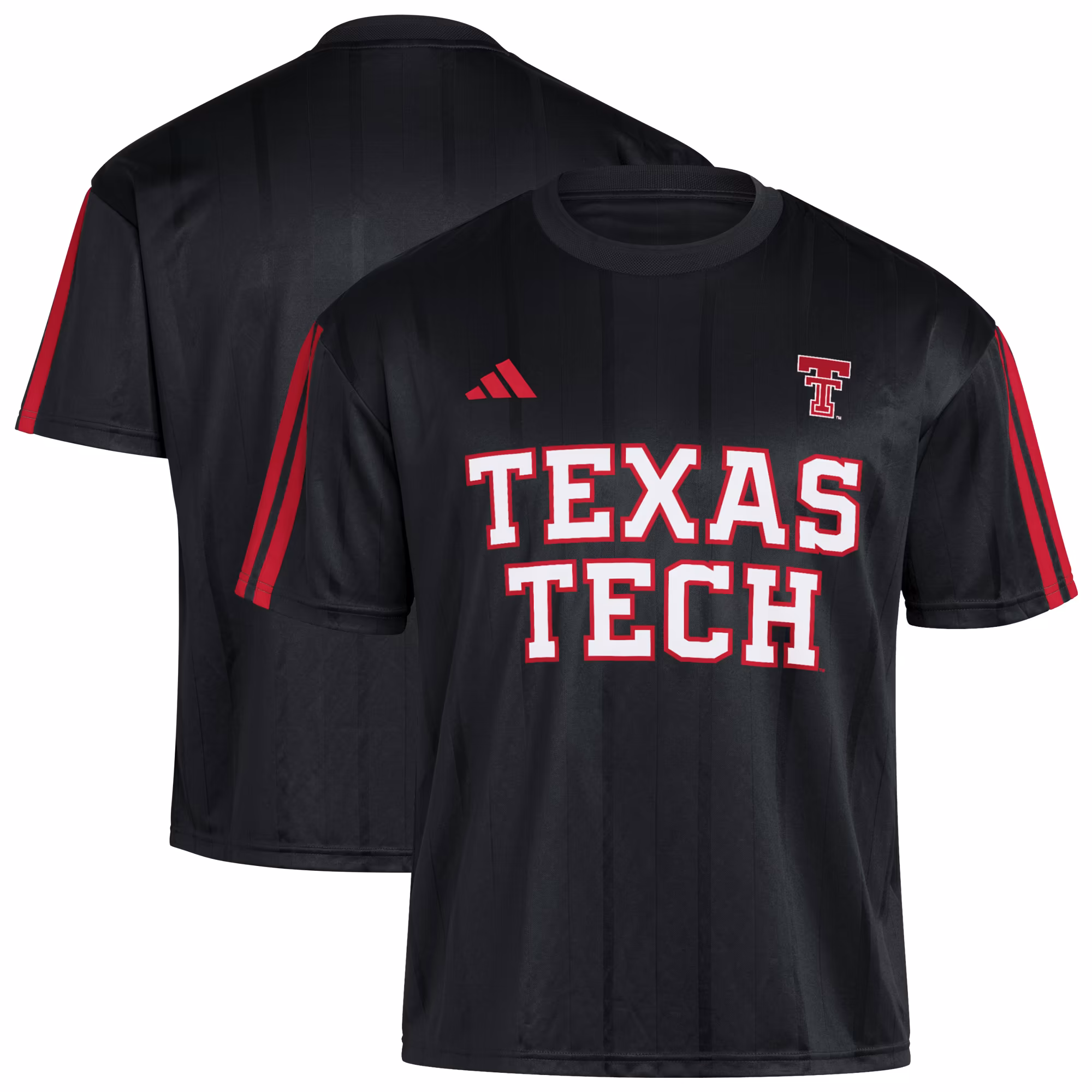 Men's adidas Black Texas Tech Red Raiders Soccer Fashion Jersey - Ujersey