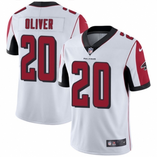 Youth Nike Atlanta Falcons #20 Isaiah Oliver White Vapor Untouchable Limited Player NFL Jersey - Ujersey