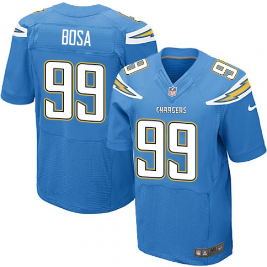 Men's Nike Los Angeles Chargers #99 Joey Bosa Elite Electric Blue Alternate NFL Jersey - Ujersey