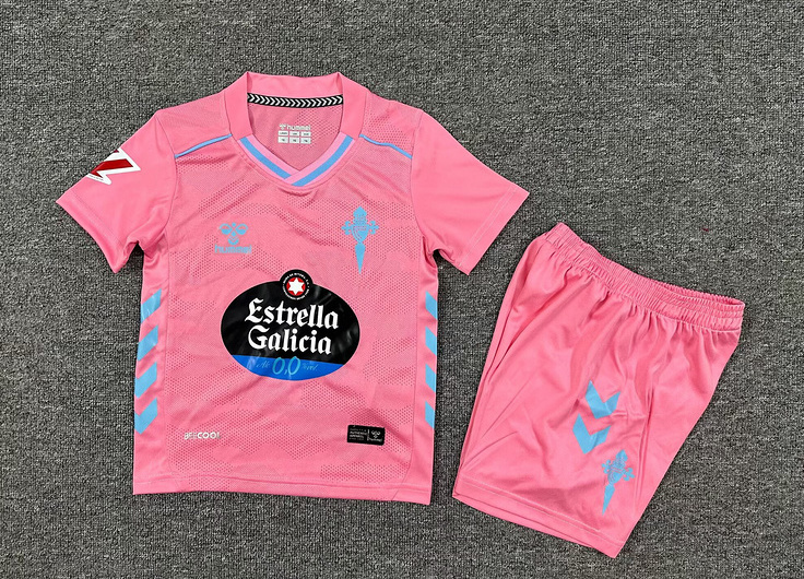 Celta Vigo Soccer Jersey Third Away Kids Kit Jersey+Shorts 2025/26 - Ujersey NHL