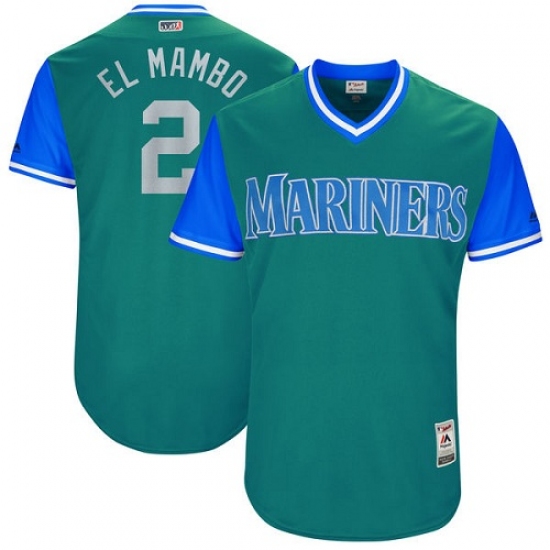 Men's Majestic Seattle Mariners #2 Jean Segura 