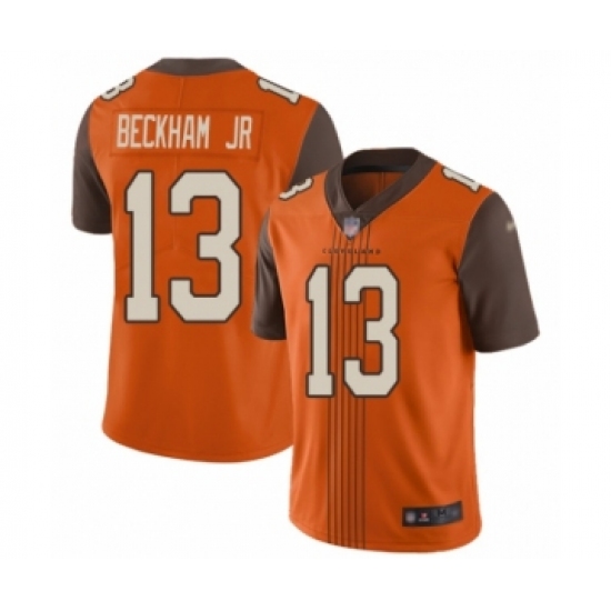 Youth Cleveland Browns #13 Odell Beckham Jr. Limited Orange City Edition Football Jersey