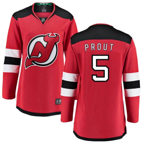 Women's New Jersey Devils #5 Dalton Prout Fanatics Branded Red Home Breakaway NHL Jersey - Ujersey