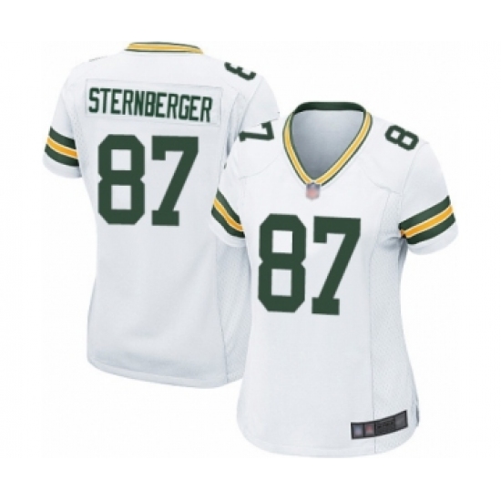 Women's Green Bay Packers #87 Jace Sternberger Game White Football Jersey - Ujersey