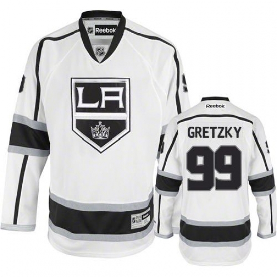 Women's Reebok Los Angeles Kings #99 Wayne Gretzky Authentic White Away NHL Jersey - Ujersey