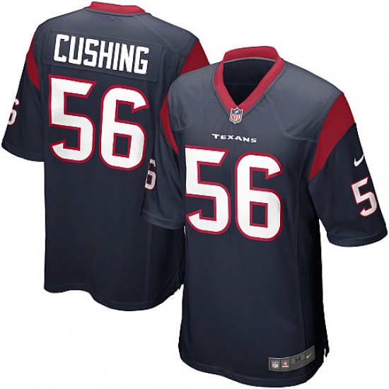 Men's Nike Houston Texans #56 Brian Cushing Game Navy Blue Team Color NFL Jersey - Ujersey