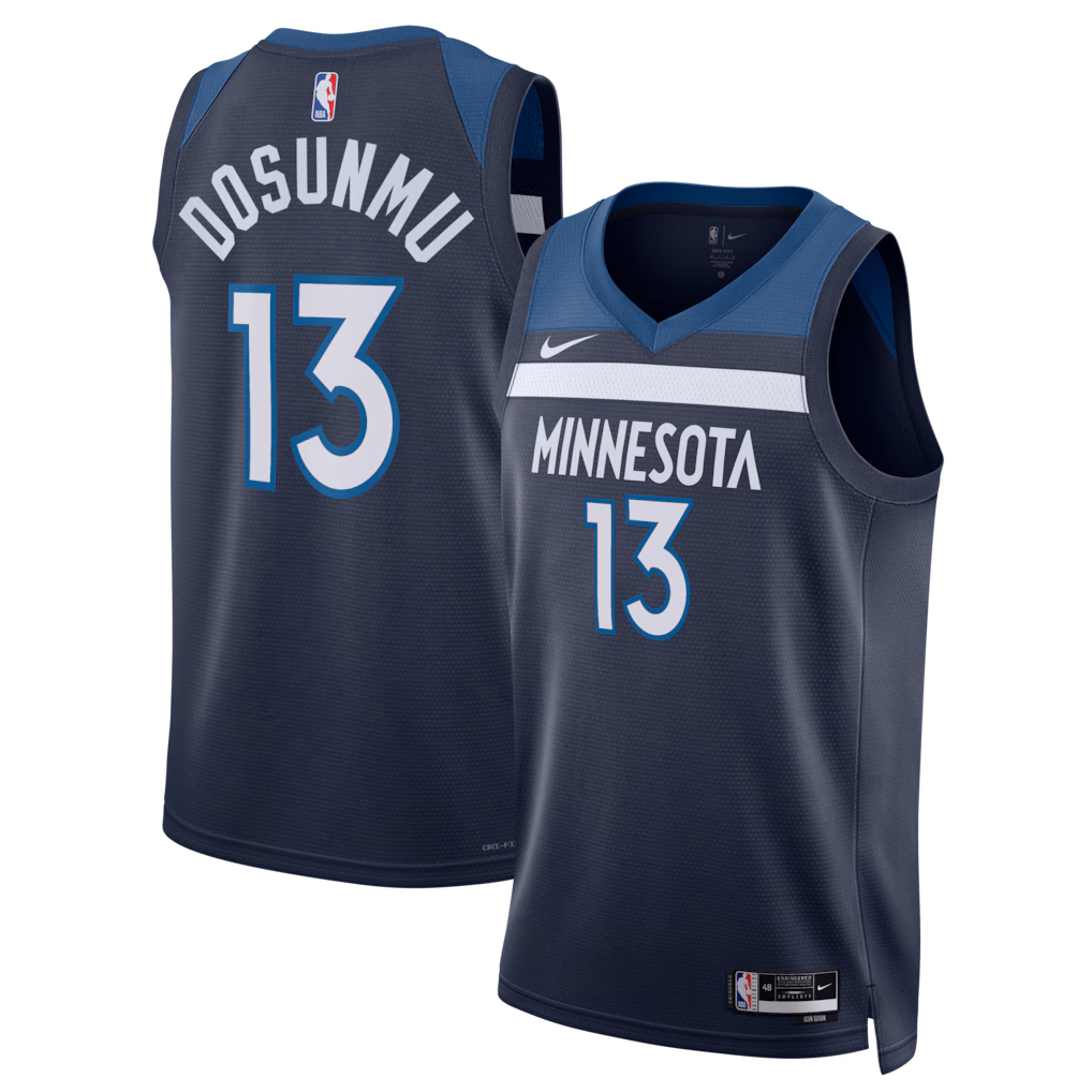 Unisex Minnesota Timberwolves Ayo Dosunmu Nike Navy Swingman Jersey - Icon Edition - Vujersey Los Angeles Rams