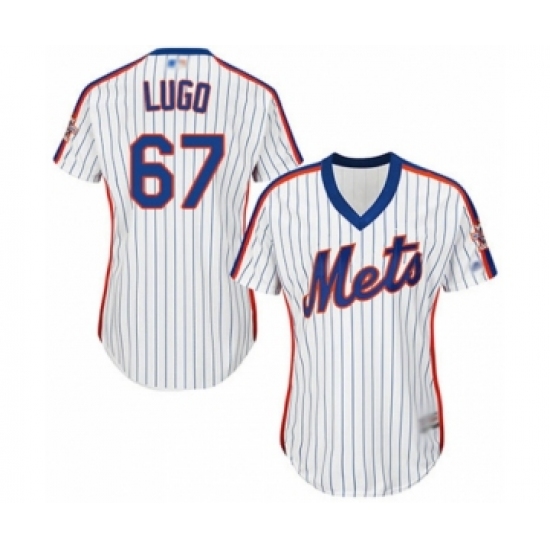 Women's New York Mets #67 Seth Lugo Authentic White Alternate Cool Base Baseball Player Jersey - Ujersey