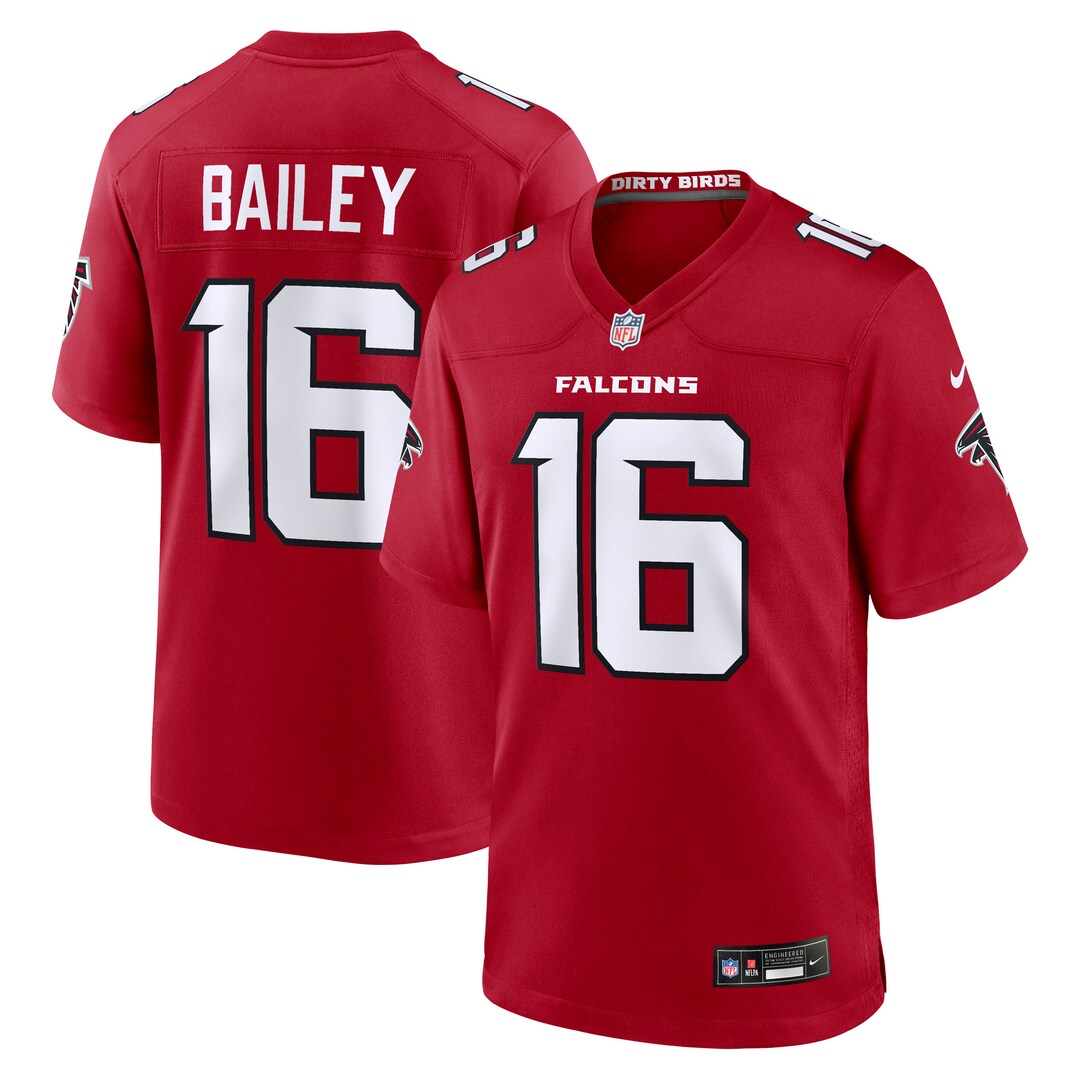 Men's Atlanta Falcons Jake Bailey Nike Red Team Game Jersey - U-jersey