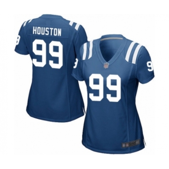 Women's Indianapolis Colts #99 Justin Houston Game Royal Blue Team Color Football Jersey - Ujersey