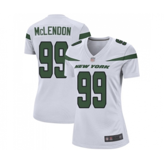 Women's New York Jets #99 Steve McLendon Game White Football Jersey - Ujersey