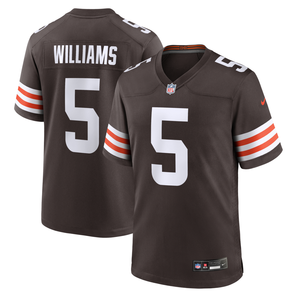 Men's Cleveland Browns Quincy Williams Nike Brown Team Game Jersey