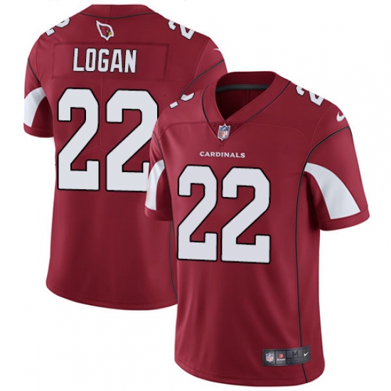 Men's Nike Arizona Cardinals #22 T. J. Logan Red Team Color Vapor Untouchable Limited Player NFL Jersey - Ujersey