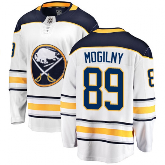 Youth Buffalo Sabres #89 Alexander Mogilny Fanatics Branded White Away Breakaway NHL Jersey - Ujersey