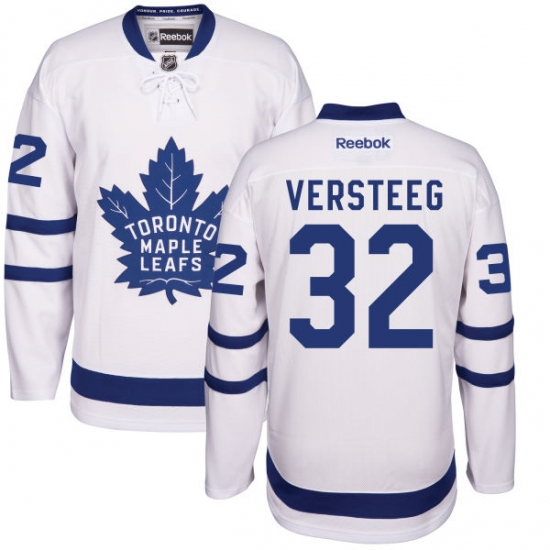 Women's Reebok Toronto Maple Leafs #32 Kris Versteeg Authentic White Away NHL Jersey - Ujersey